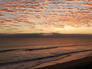Hutchinson Island Florida Sunrise on the Atlantic Ocean. Beautiful beaches of Hutchinson Island FL